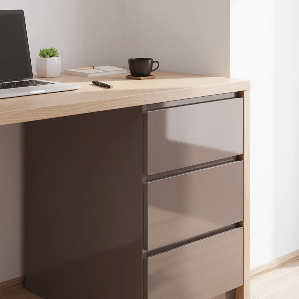 Uni lack taupe kontaktplast - Image 5