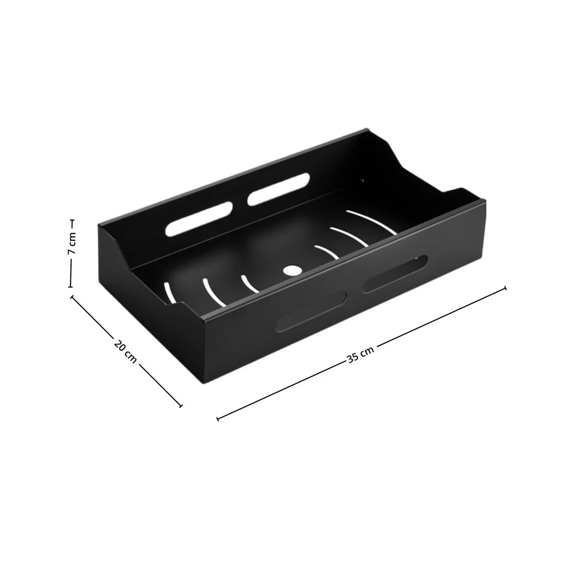 Uttrekkbar hylle medium sort - Image 3
