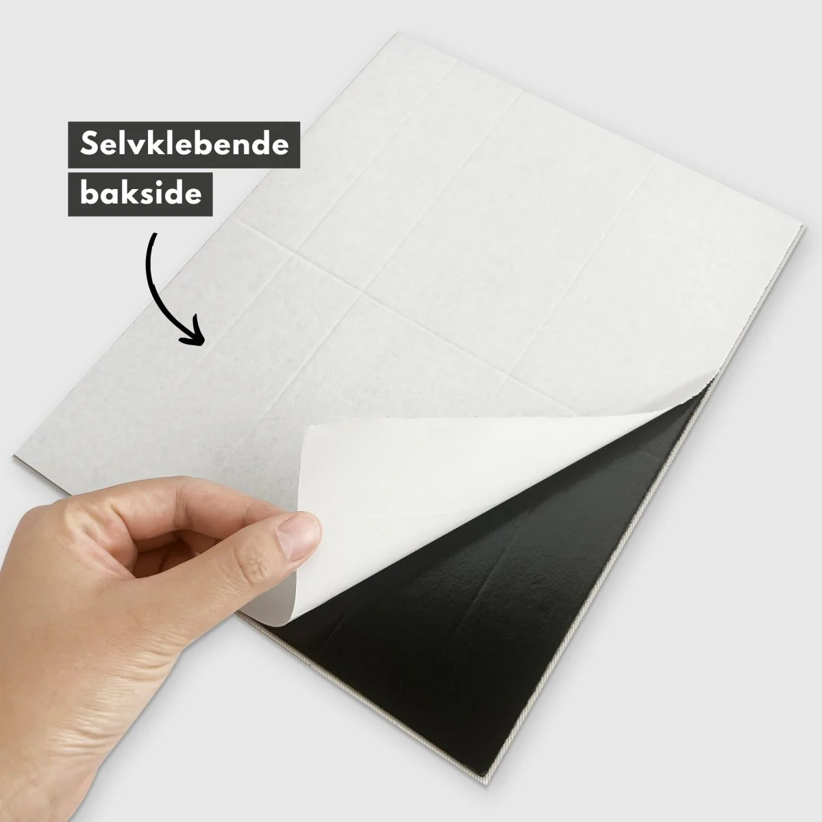 Vareprøve: Alma gloss antrasitt selvklebende veggfliser - Image 5