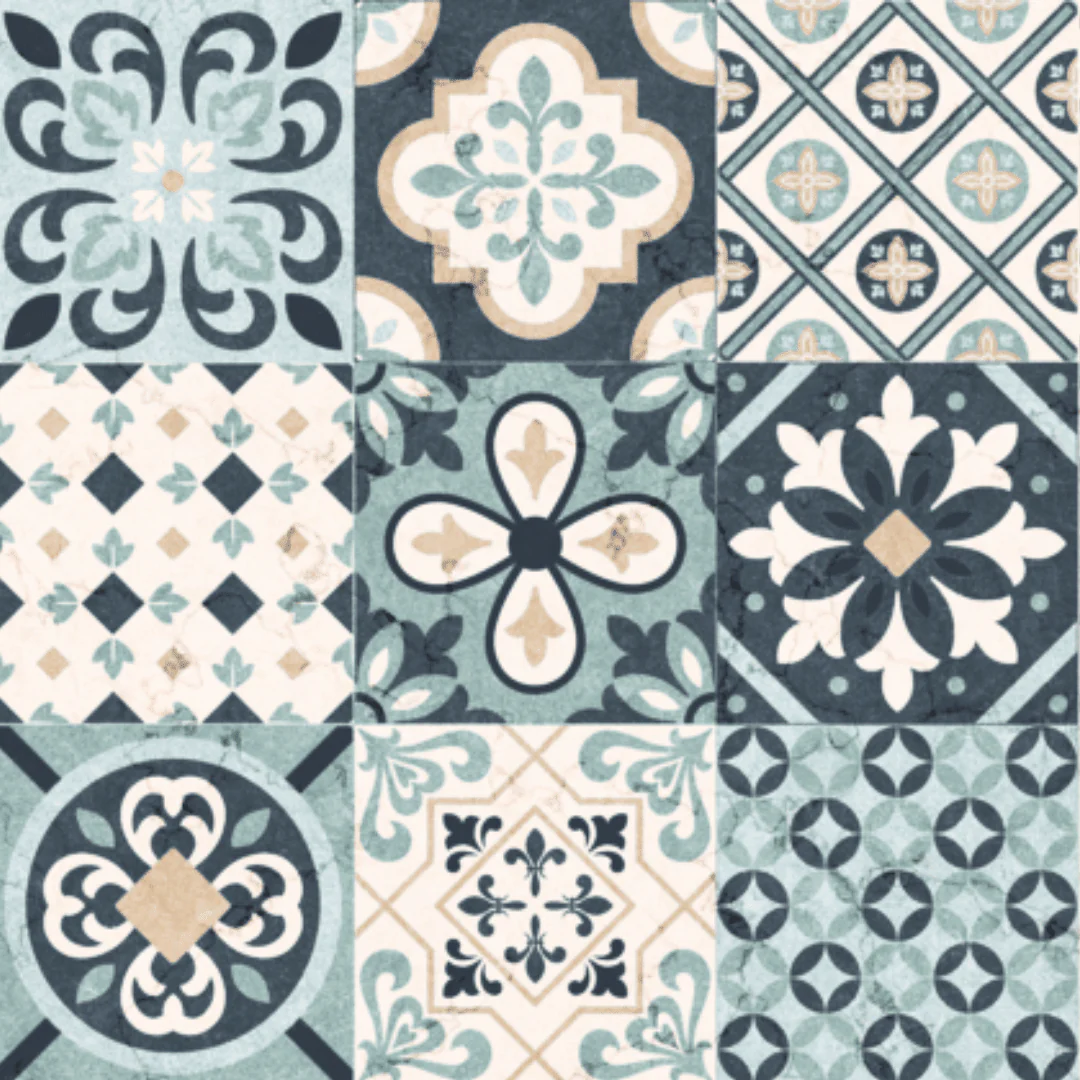 Vareprøve: Cassablue tiles kontaktplast