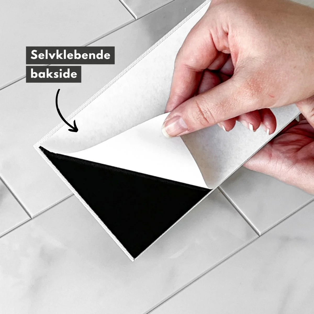 Vareprøve: Hailey marmor selvklebende veggfliser - Image 3