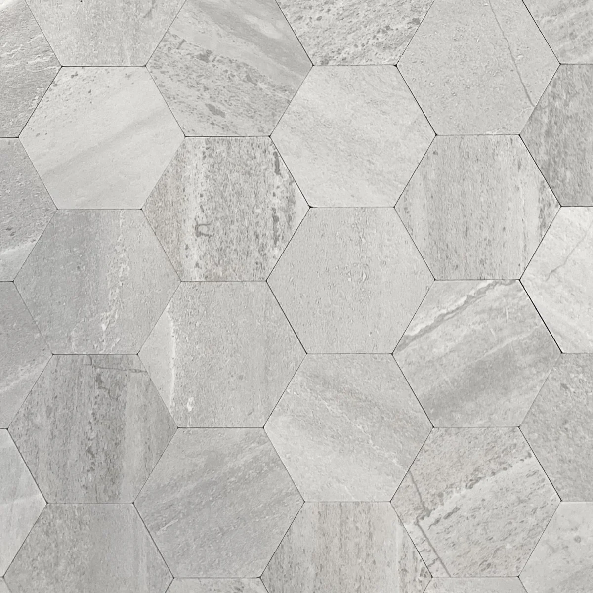 Vareprøve: Hexagon lysegrå betong selvklebende veggfliser - Image 6
