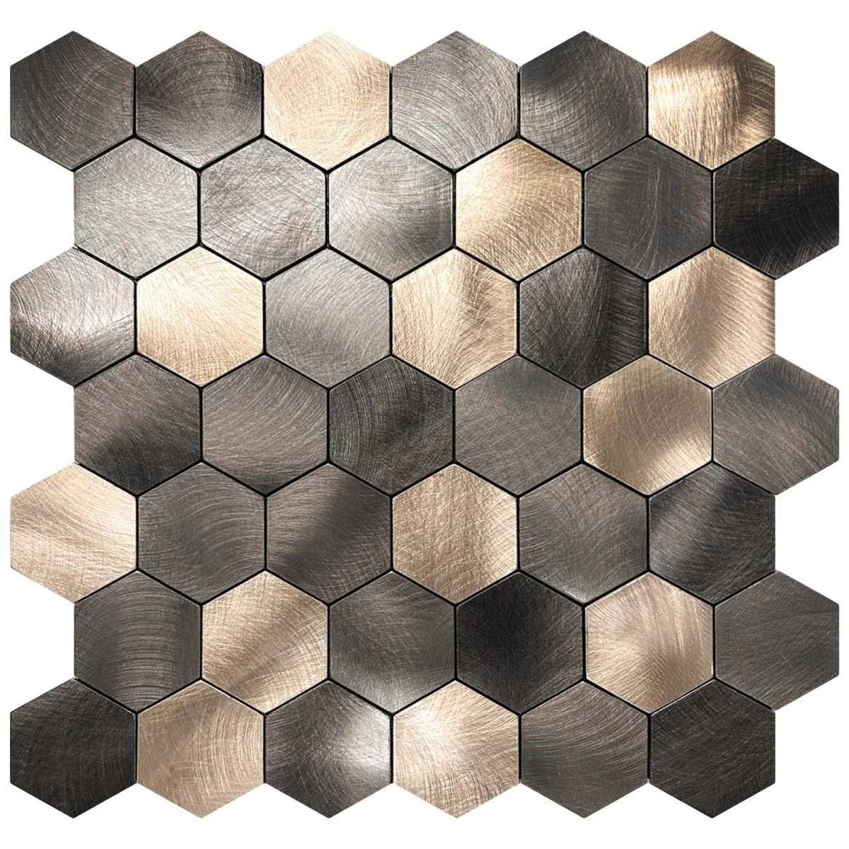 10-pk Latte hexagon selvklebende veggfliser - Image 7