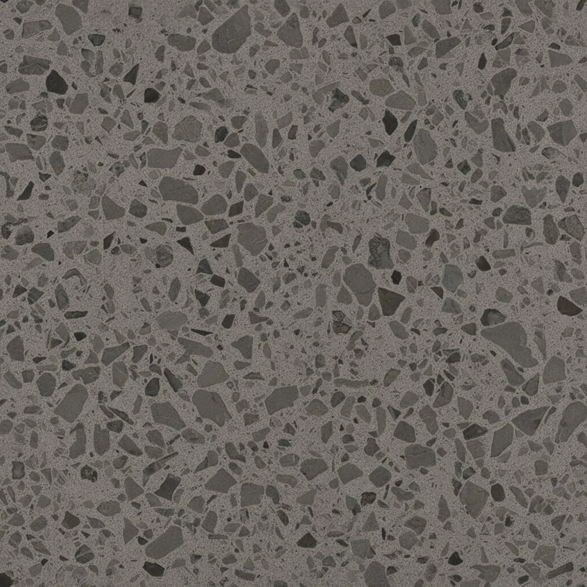 Vareprøve: Lisboa Terrazzo mørkegrå selvklebende fliser