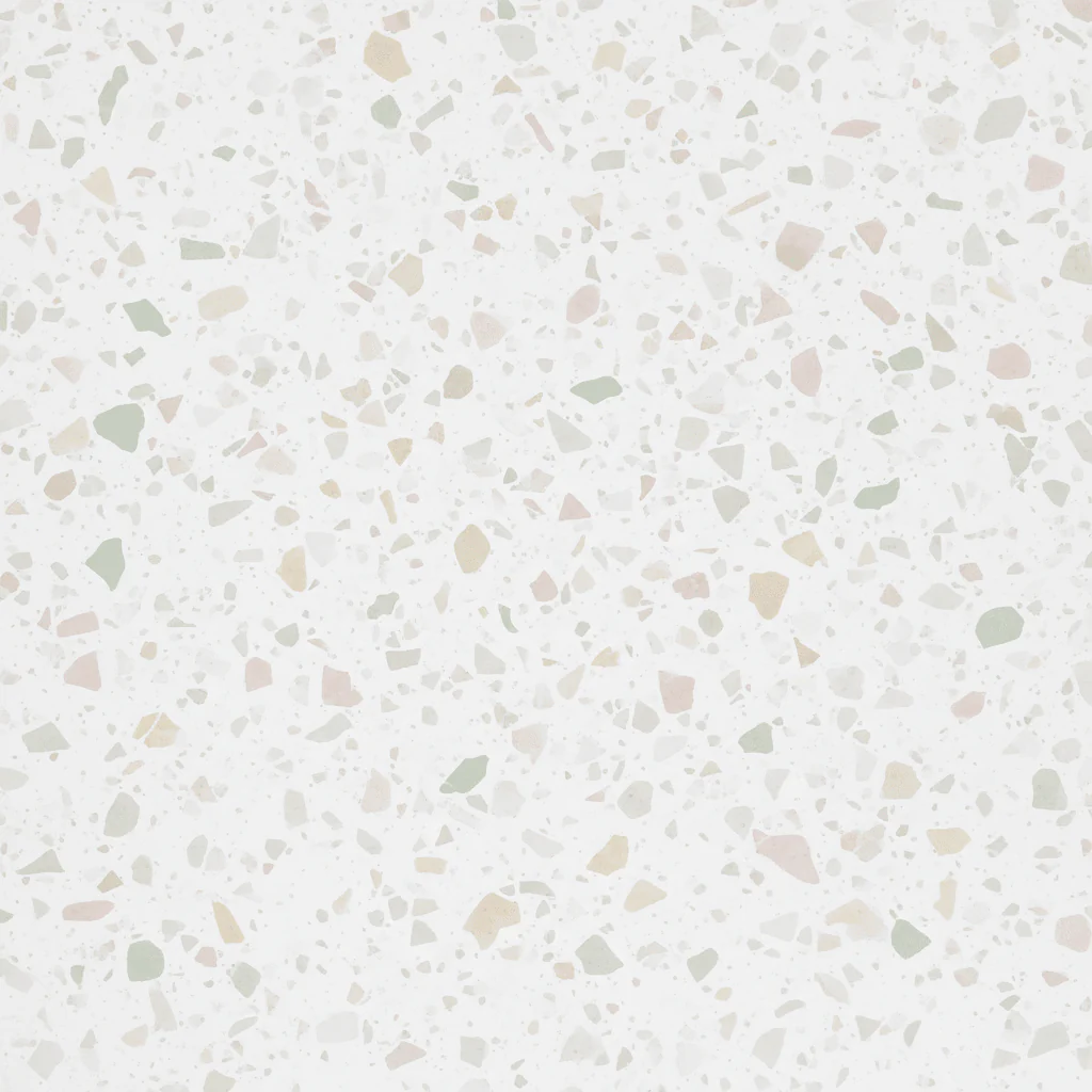 Vareprøve: Lisboa Terrazzo hvit selvklebende fliser