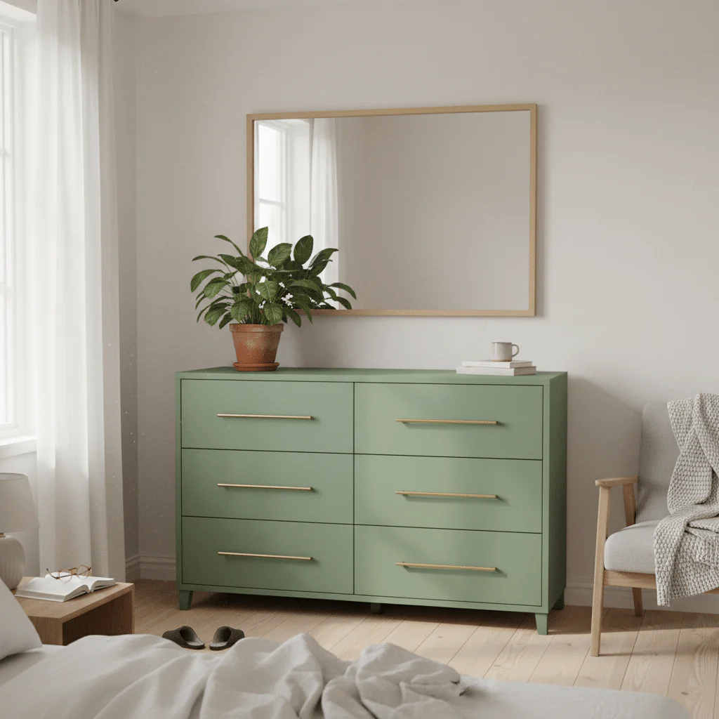 Vareprøve: Uni matt jade green kontaktplast - Image 4