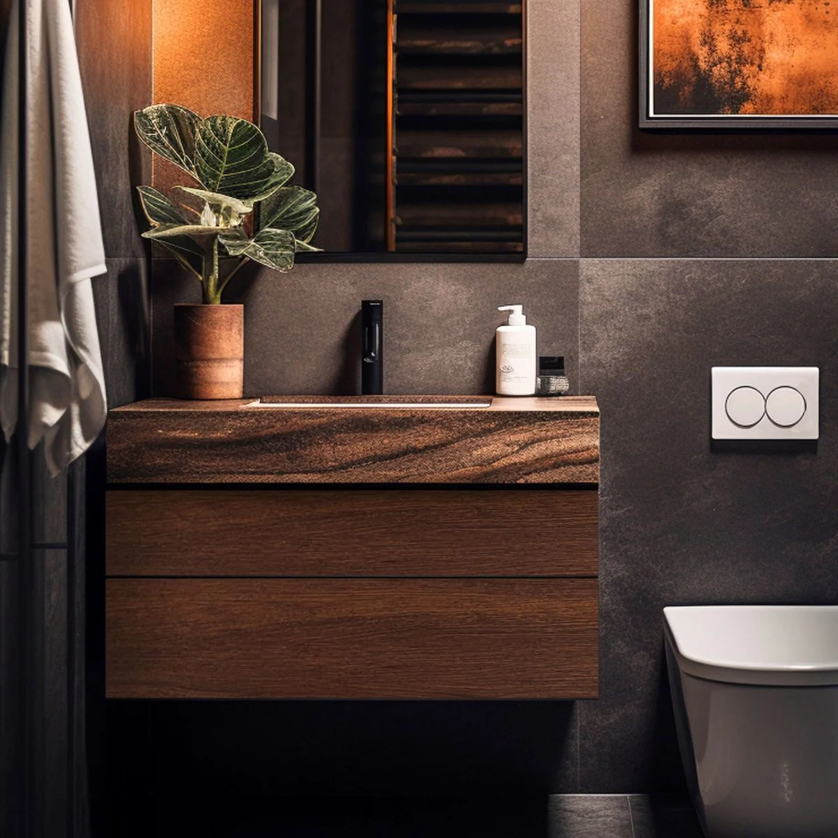 Warm walnut kontaktplast - Image 5