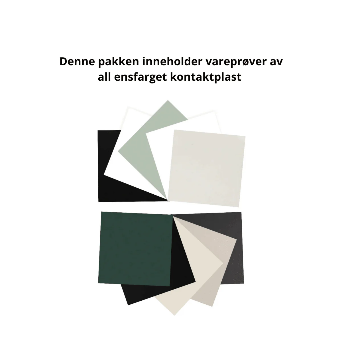 Vareprøvepakke ensfarget kontaktplast