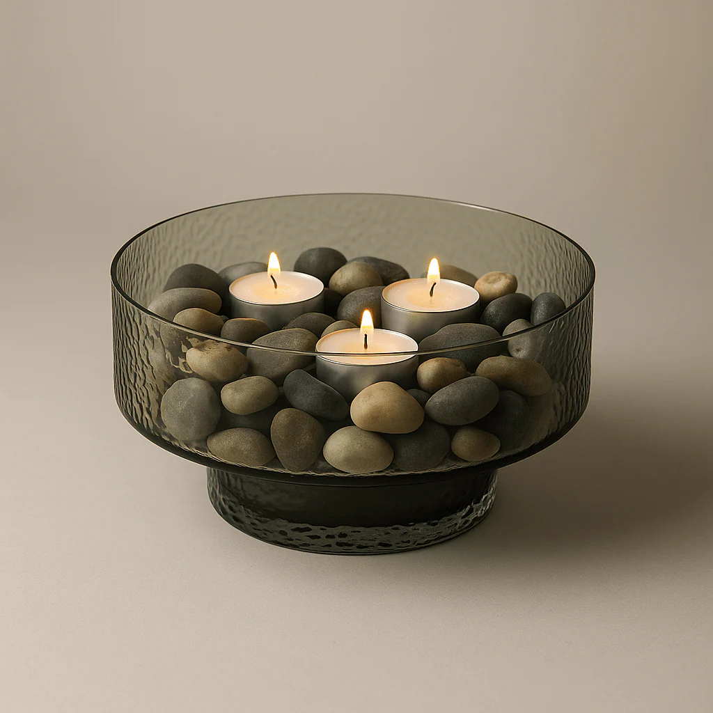 Glassbolle lav grønn - Image 3