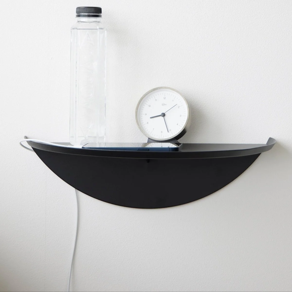 Vegghylle halvrund sort 40 cm - Image 5