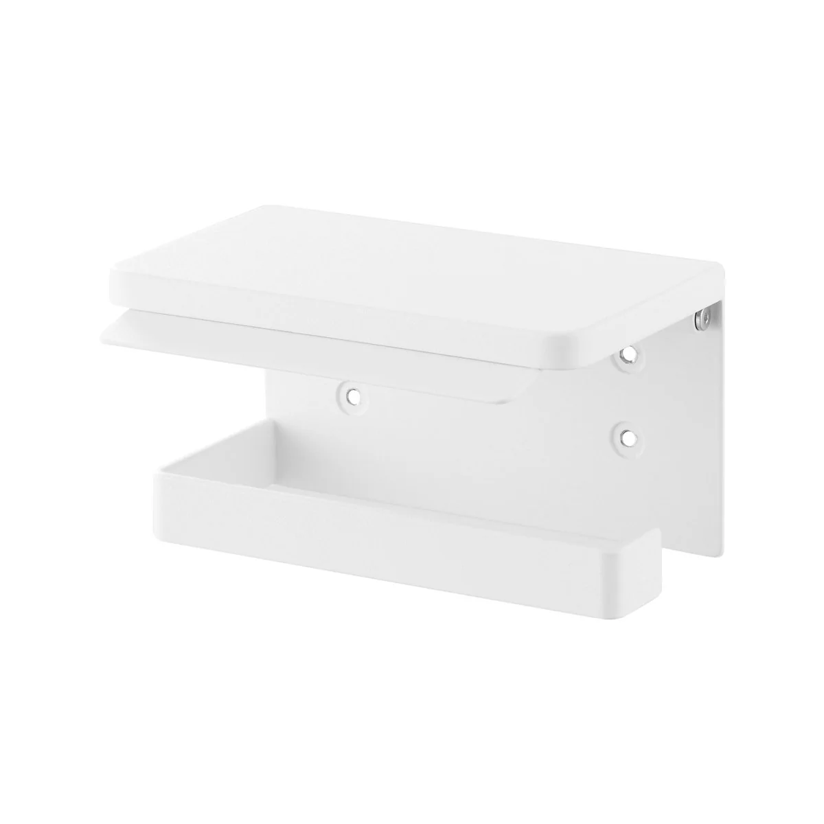 Veggmontert toalettpapirholder hvit - Image 3