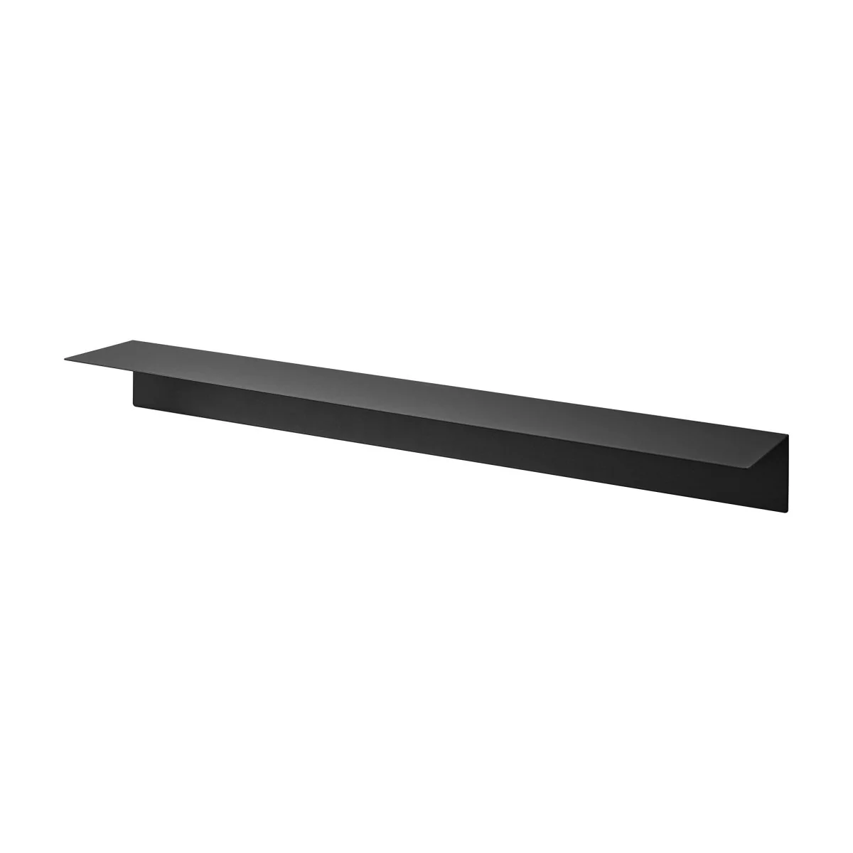 Vegghylle i sort metall 90 x 9 cm - Image 2
