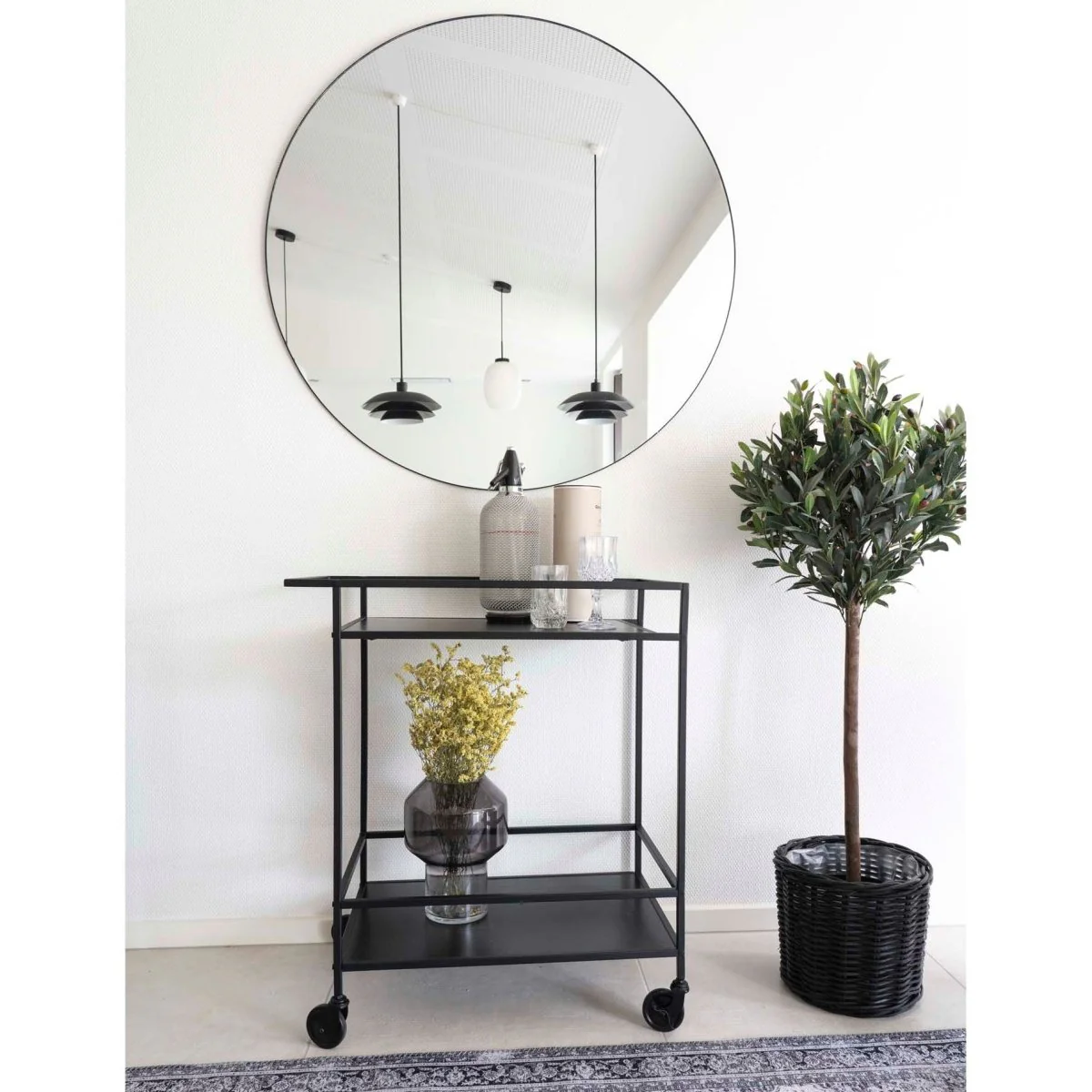 Vita barvogn 68 x 40 x 79 cm, sort metall - Image 8