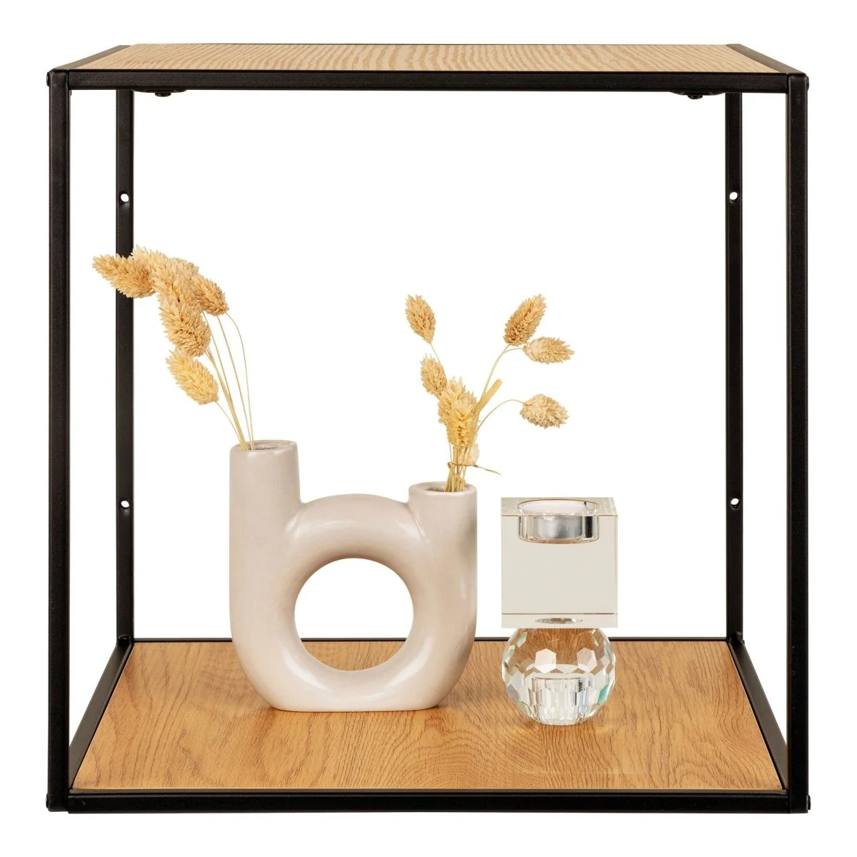 Vita vegghylle eikelook sort ramme 36 x 36 cm - Image 6