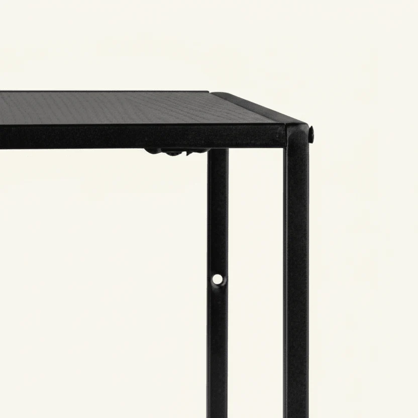 Vita vegghylle svart sort ramme 36 x 36 cm - Image 2