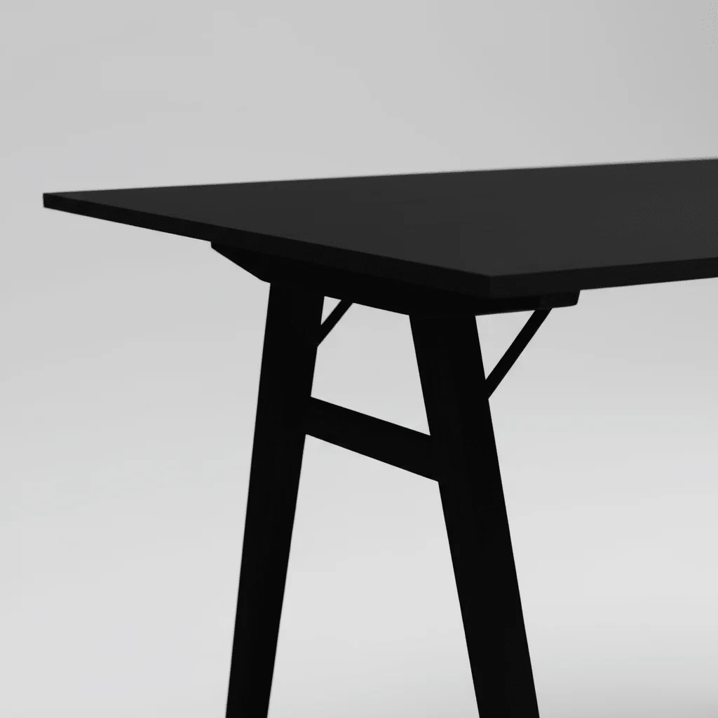 Vojens skrivebord sort 120 × 60 cm - Image 2